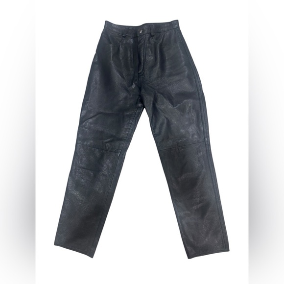 Vintage Genuine Leather Women’s Size 8 Limited Edition Straight Leg Pants - Picture 1 of 13